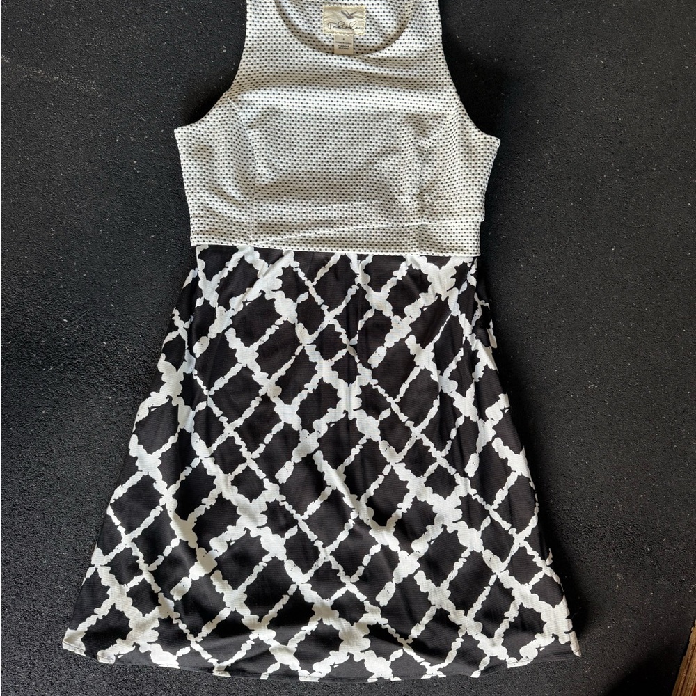 Tabitha Monochrome Patterned Top